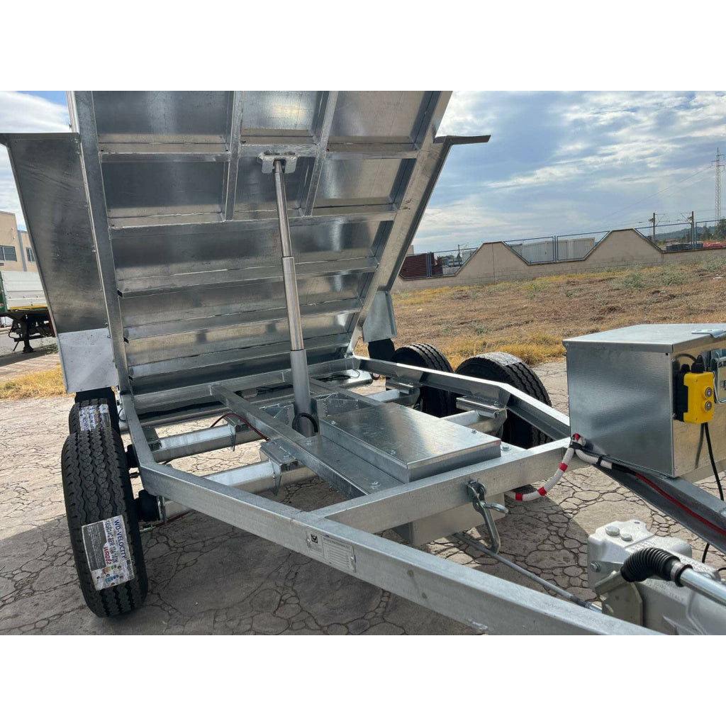 Remolque caja abierta basculante 2 ejes