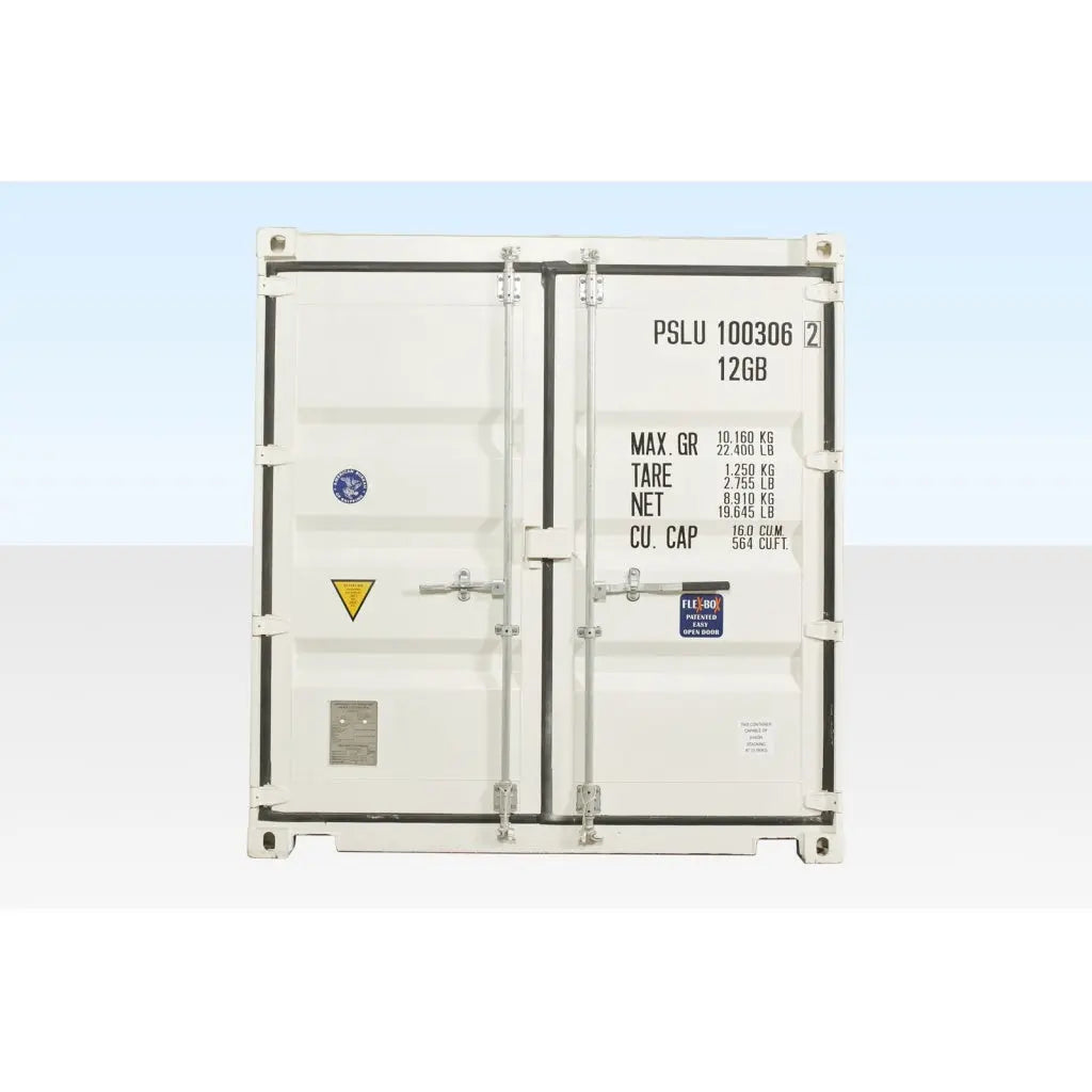 Contenedor De Envío De 10 Pies (Un Viaje) Blanco (Ral 9003)