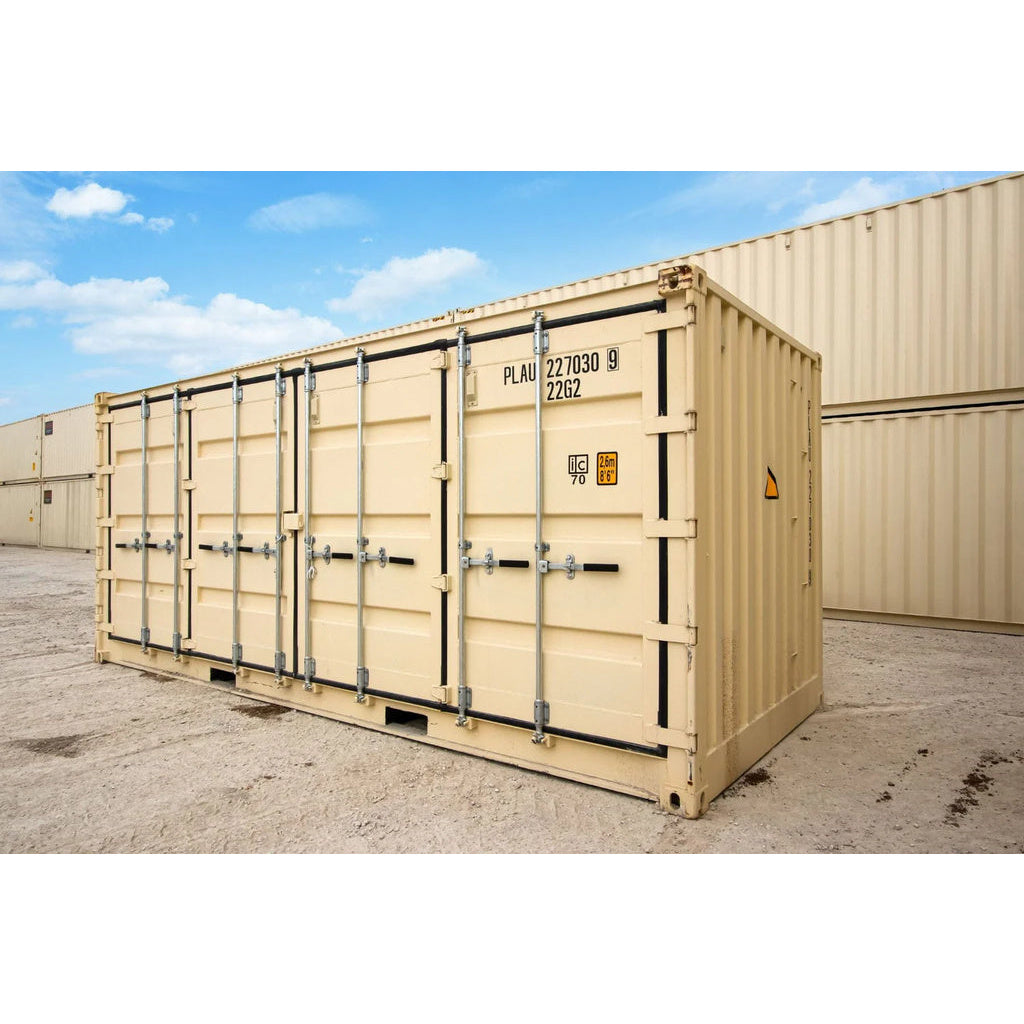 Contenedor de envío estándar de 20 pies con lado abierto – nuevo