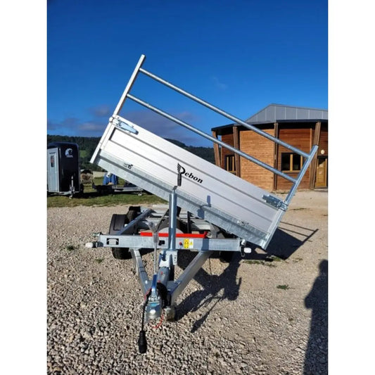 Remolque Volquete PW2.3 Debon hidráulico TRIBENNE 2 ejes