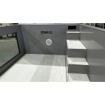 Piscina de polipropileno de 6,5 mx 2,5 m con ventana de 4 m