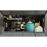 Piscina de polipropileno de 6,5 mx 2,5 m con ventana de 4 m