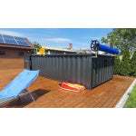 Piscina contenedor 6,2mx 2,5m lista para usar, paquete confort